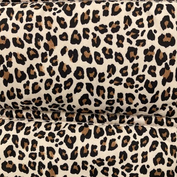 GAP Leopard Print Pink Accented Toddler Puffer Vest Size 2T - Picture 4 of 8